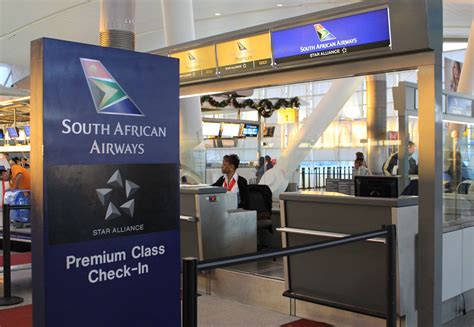 south african airways check in
